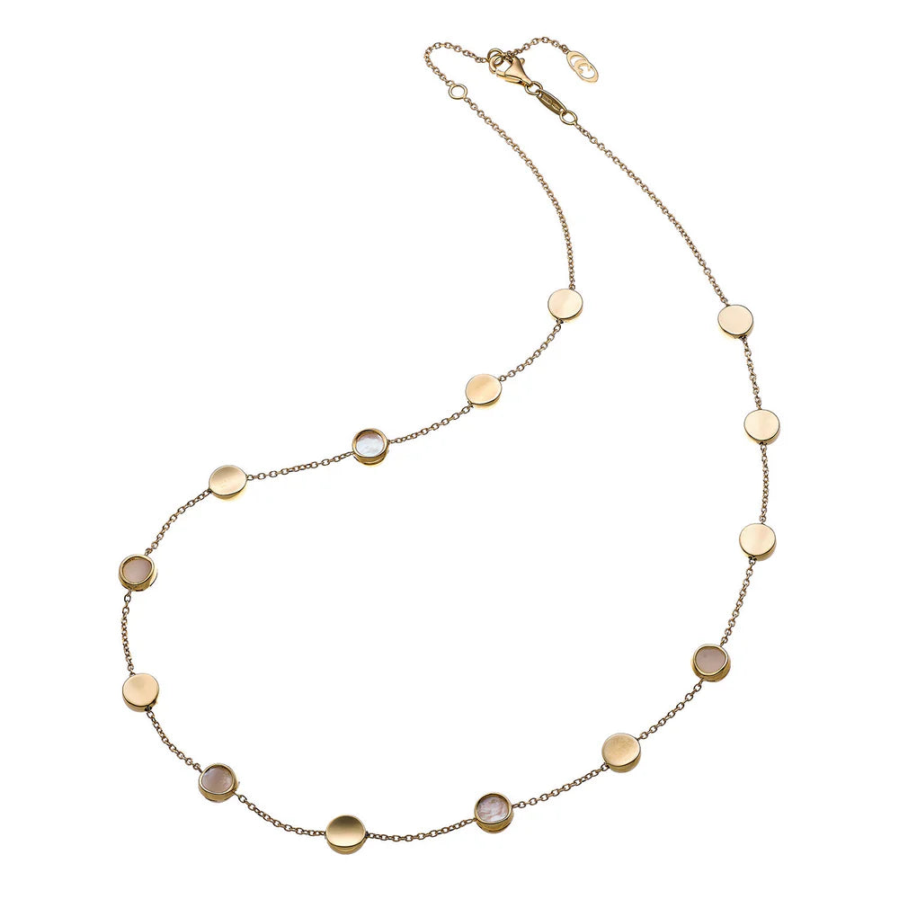 Chimento Armillas Glow 18ct Yellow Gold Diamond Multi Disc Necklace