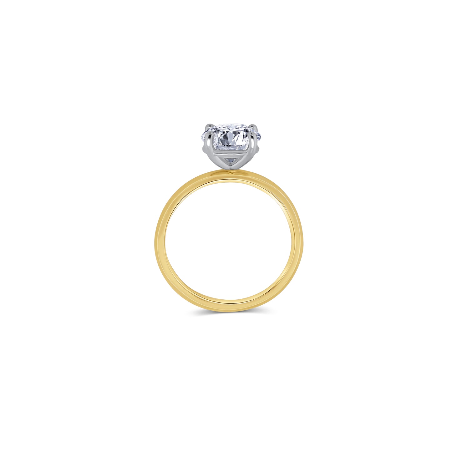 Laboratory Grown, Brilliant Round Solitaire Diamond, 18ct Yellow Gold Band, 2.00ct