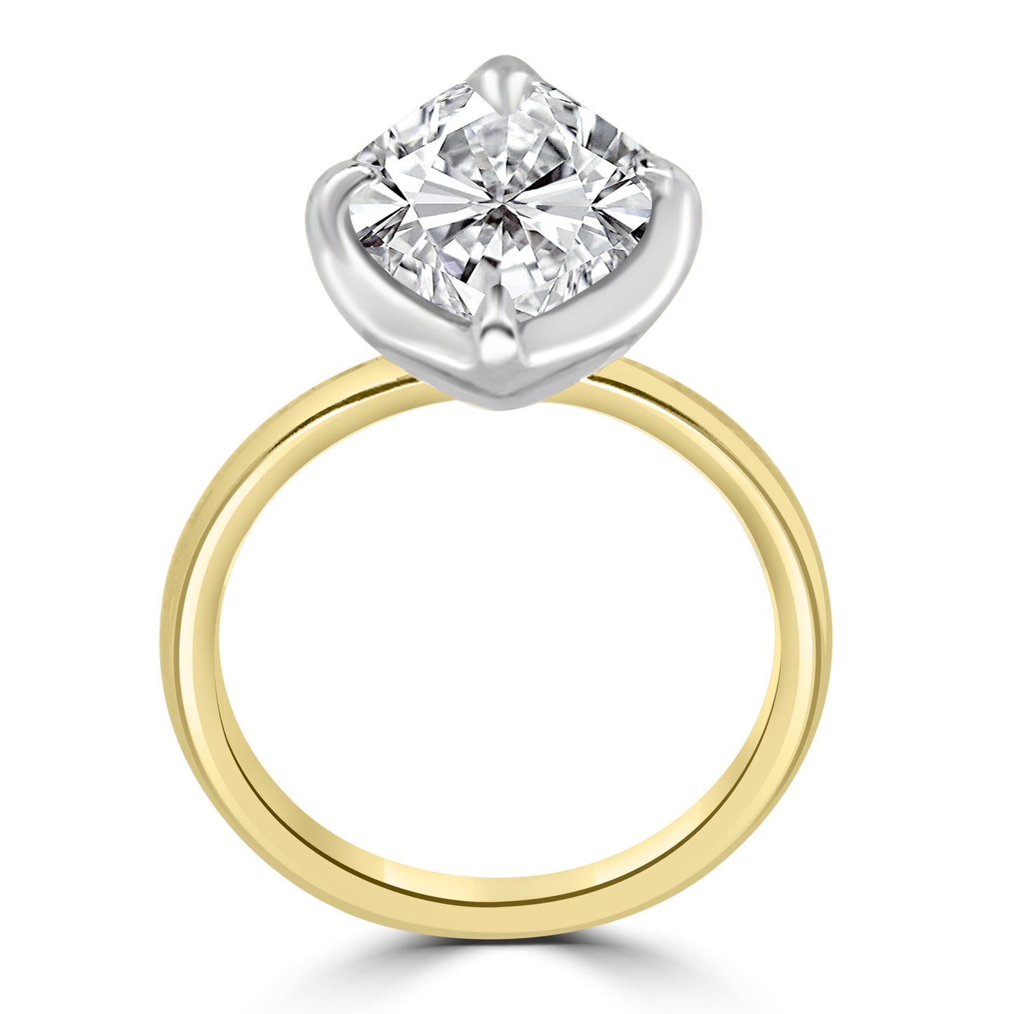 Laboratory Grown, Marquise Bezel Set Diamond, 18ct Yellow Gold Band, 5.05ct