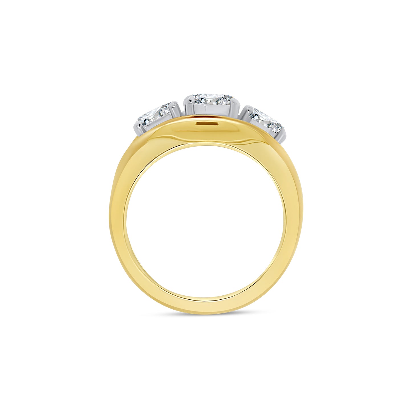 Laboratory Grown Diamond, Brilliant Round Five Stone, 18ct Yellow Gold, 3.54ct