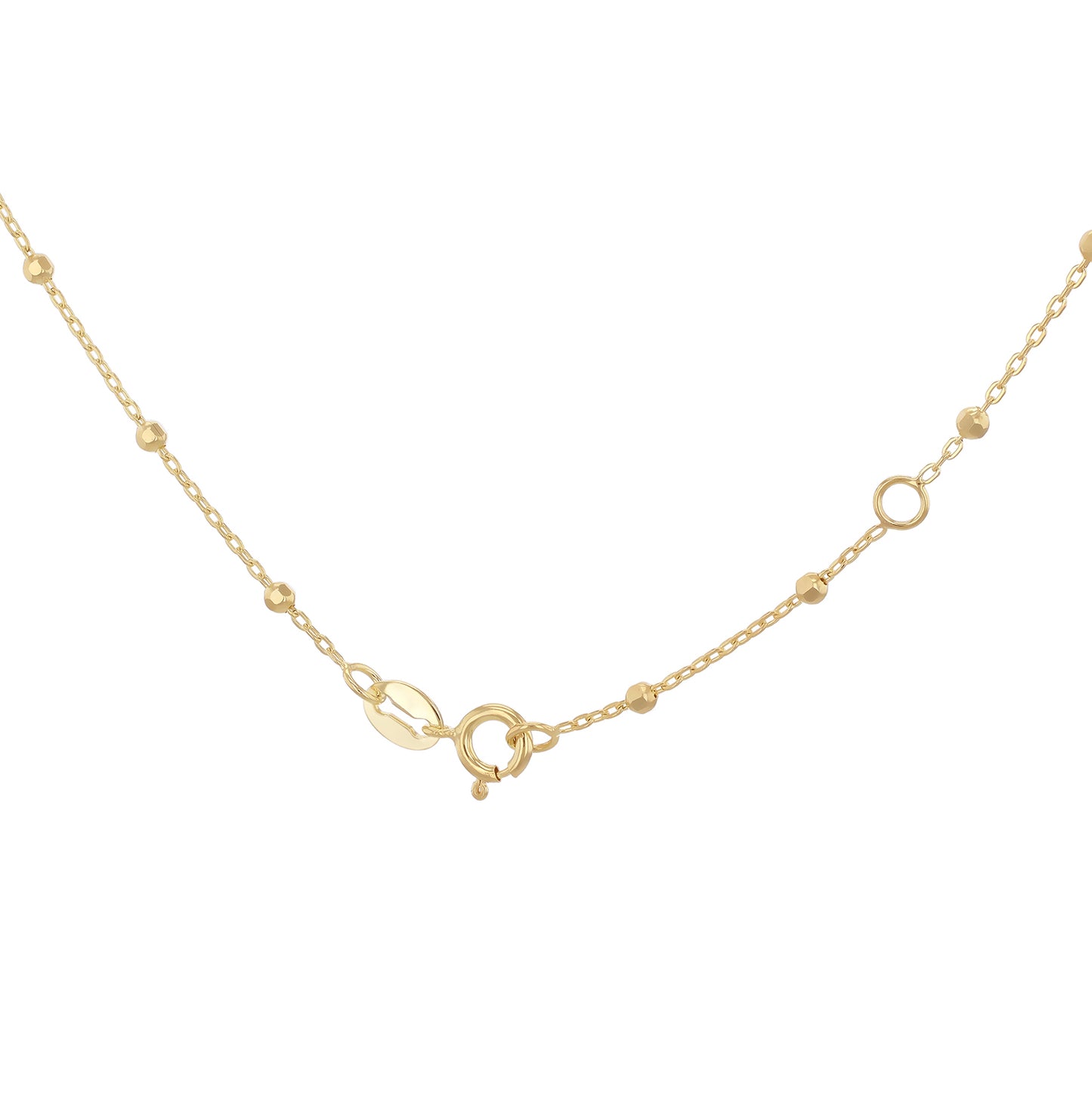 9ct Yellow Gold Rainbow Butterfly Pendant Necklace