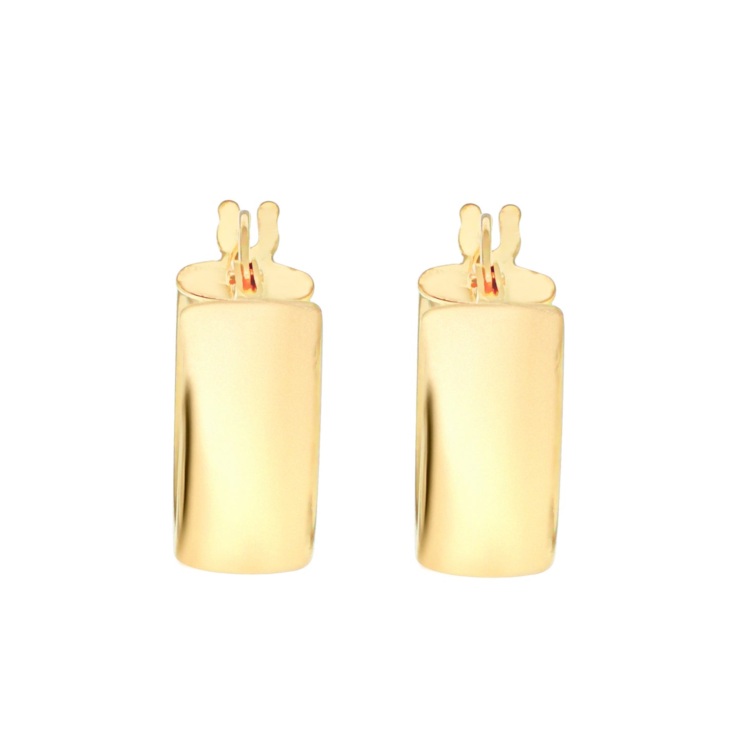 9ct Yellow Gold 14mm Creole Hoop Earrings