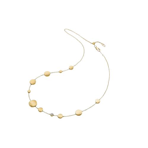 Chimento Armillas Glow 18ct Yellow Gold White Diamond Disc Necklace, 0.05ct