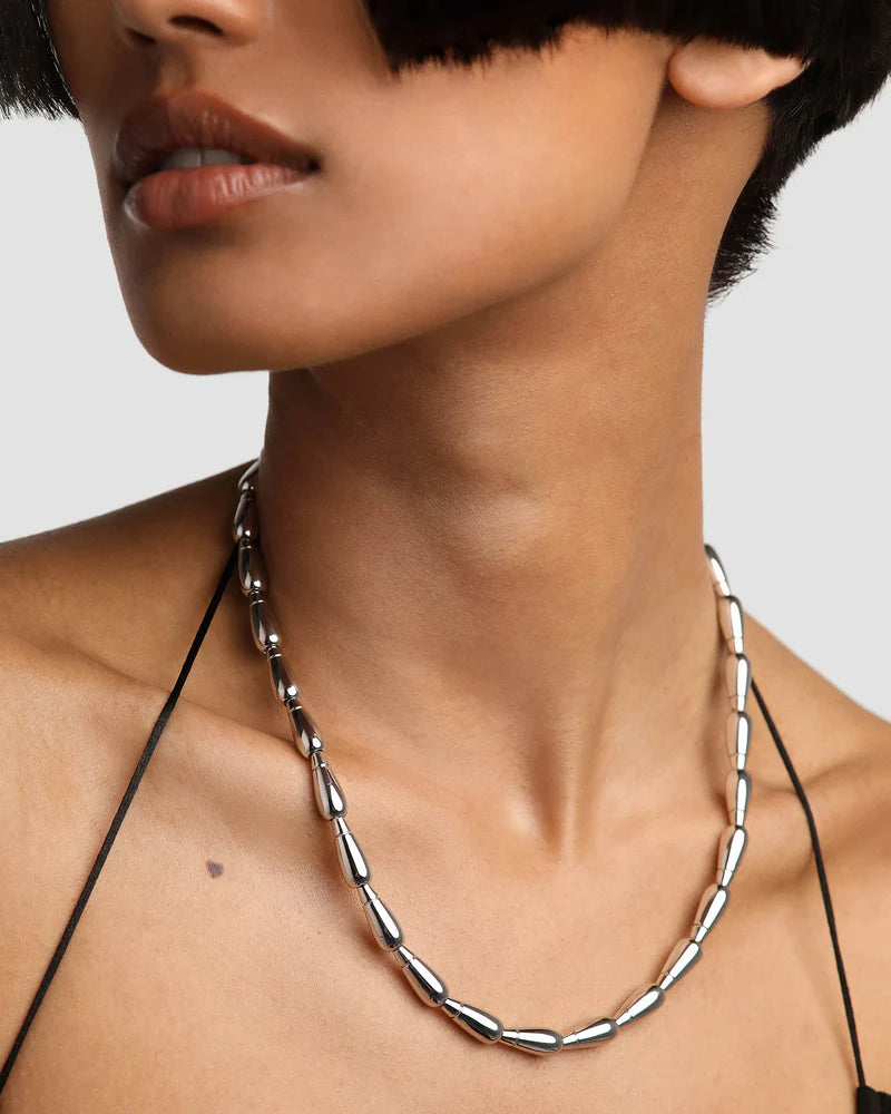 PDPAOLA Silver GIGI Pear Necklace