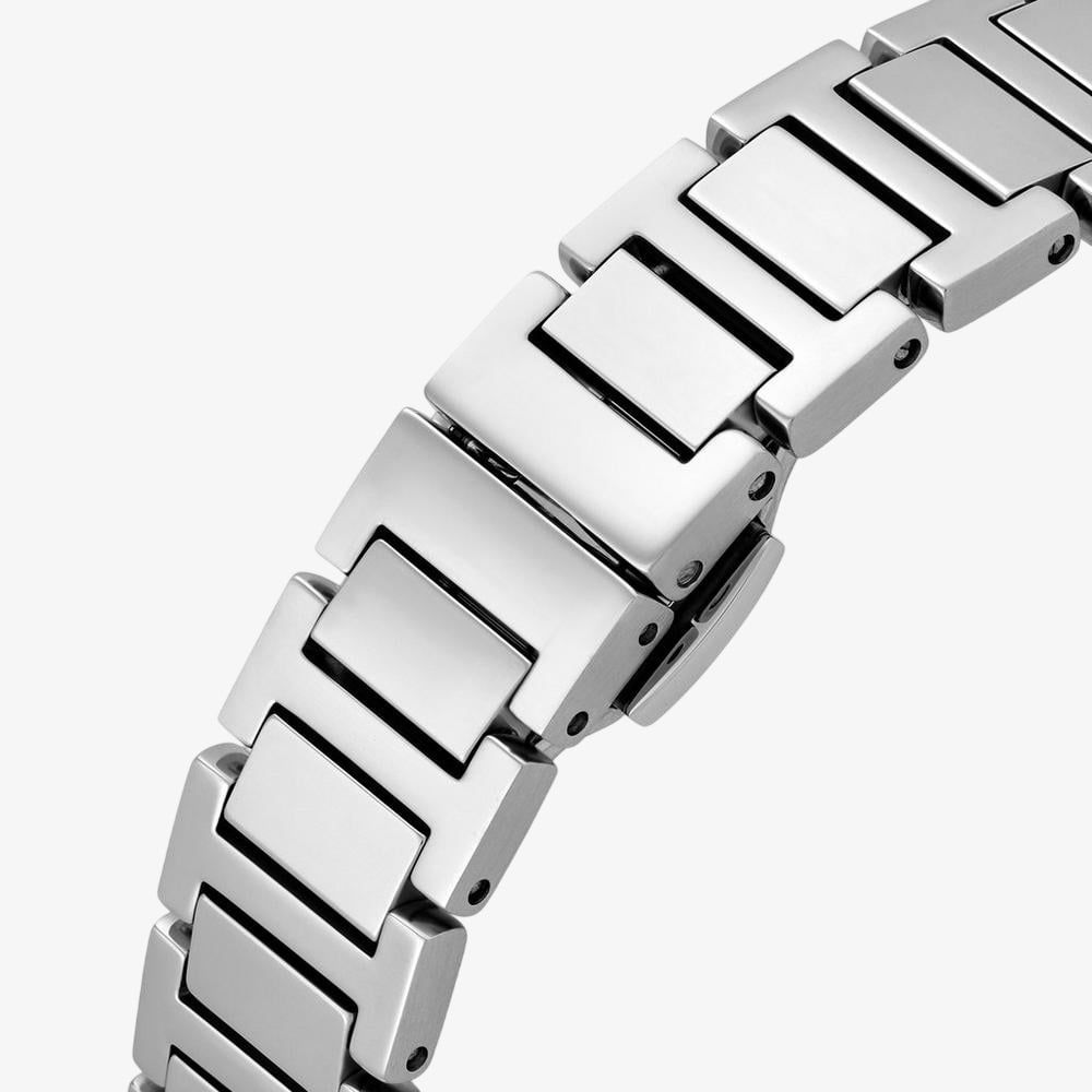 Emporio Armani 32mm Ladies Genni Mother of Pearl Dial Silver Bracelet Watch