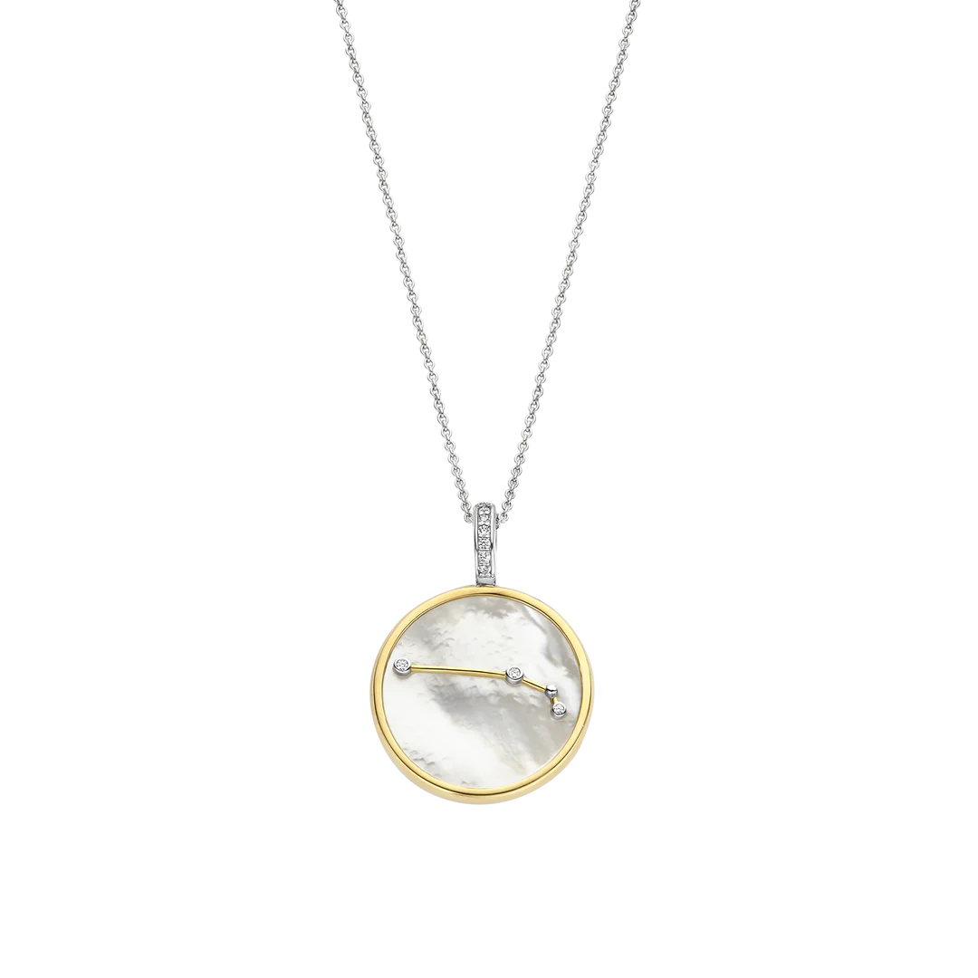 Ti Sento - Zodiac Aries Mother of Pearl Necklace 6826AR