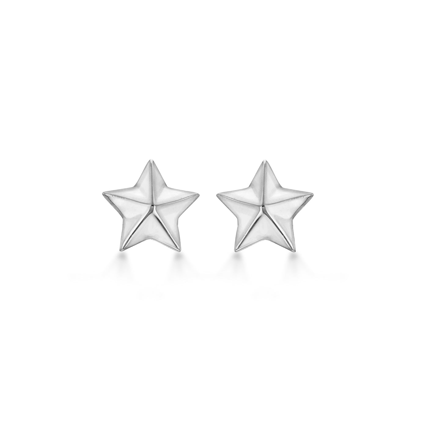 Sterling Silver Star Stud Earrings