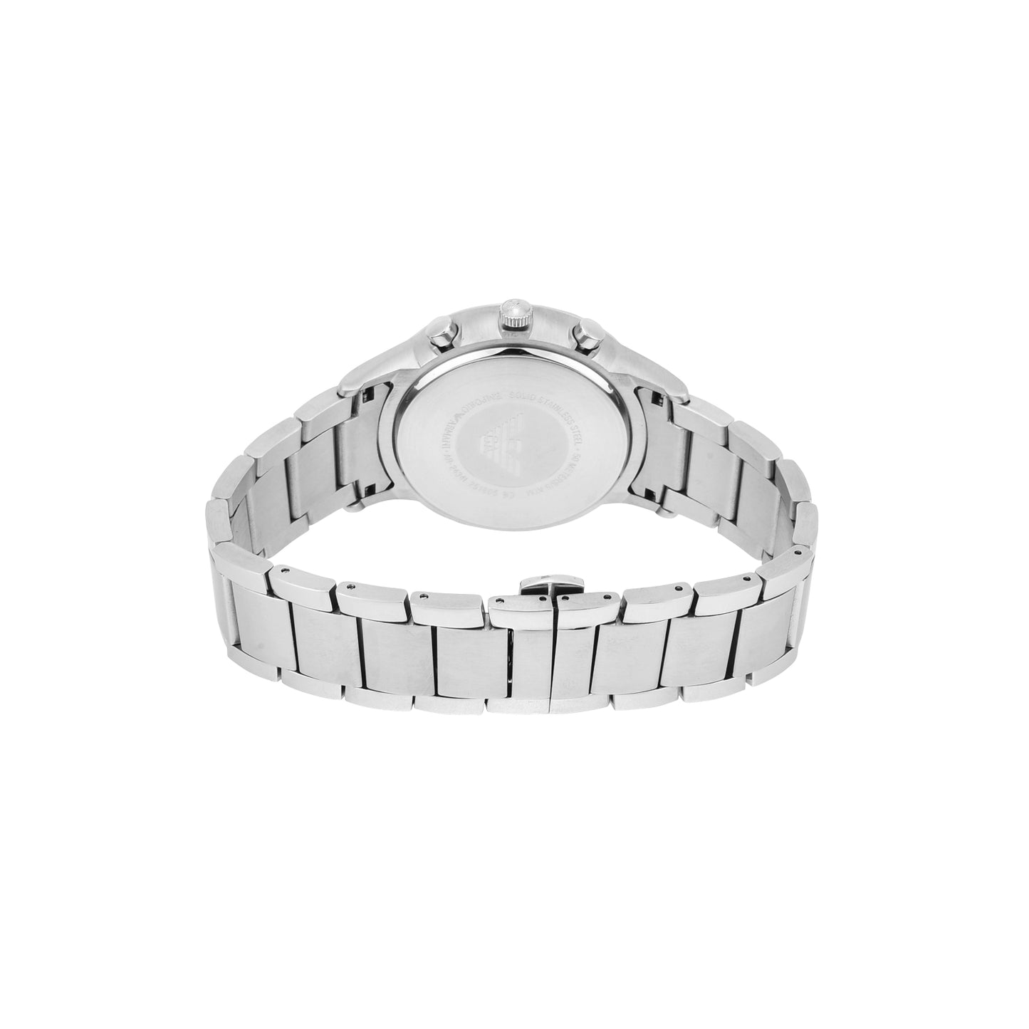 Emporio Armani 43mm Renato Chronographic Blue Dial Stainless Steel Watch