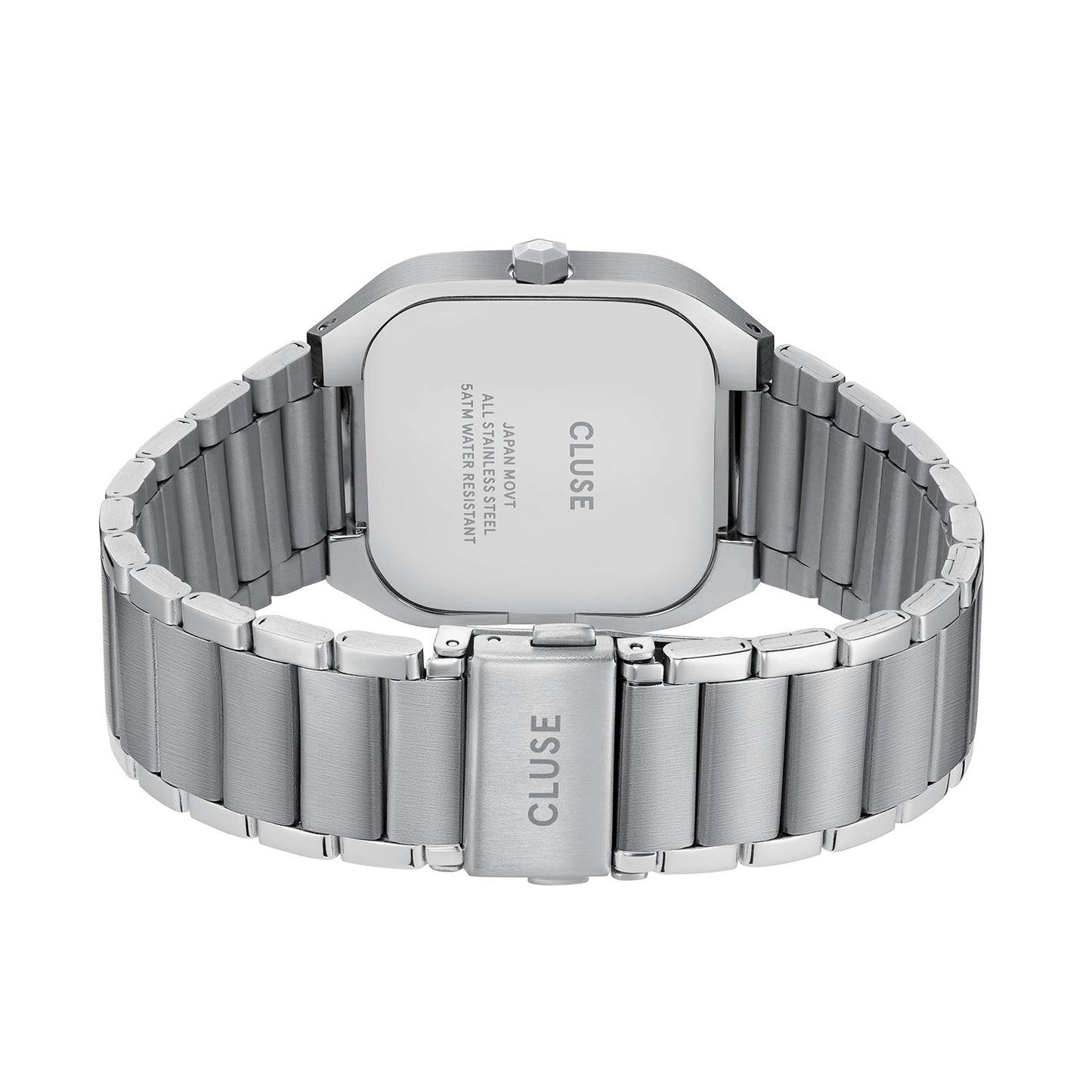 Cluse 35mm Quadrus Blue Dial Stainless Steel Watch