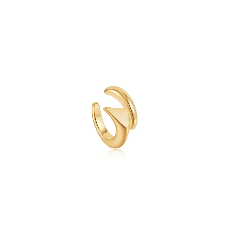 Ania Haie Yellow Gold Plated Gold Spike Wrap Ear Cuff