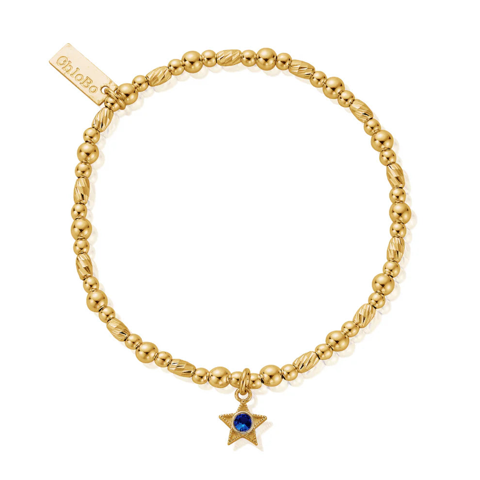 ChloBo Yellow Gold Plated December Birthstone Bracelet