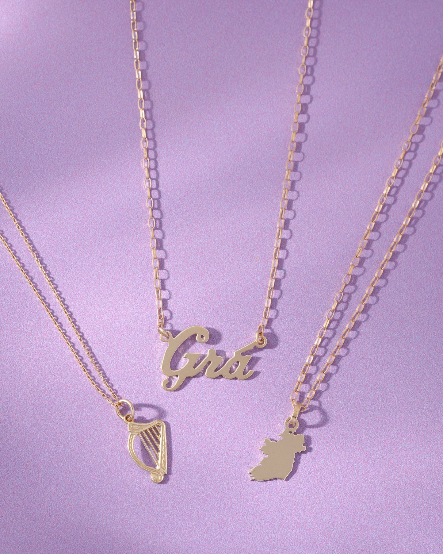 9ct Yellow Gold Ireland Pendant Necklace