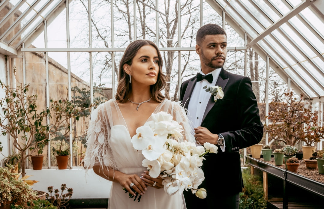 Ania Haie Gold Plate CZ Cross Ring - Size 54