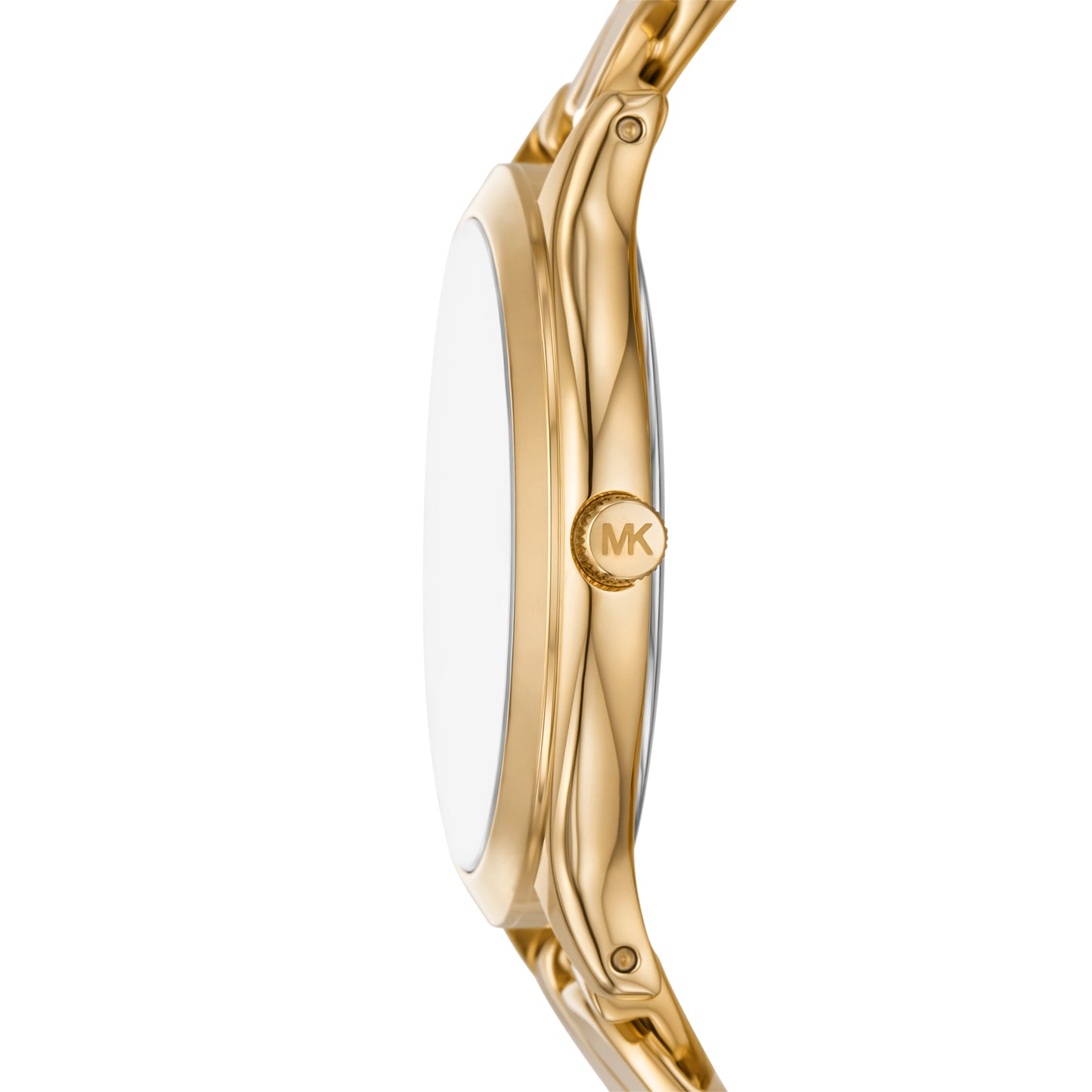 Michael Kors 38mm Ladies Slim Runway Curb Gold-Tone Link Watch
