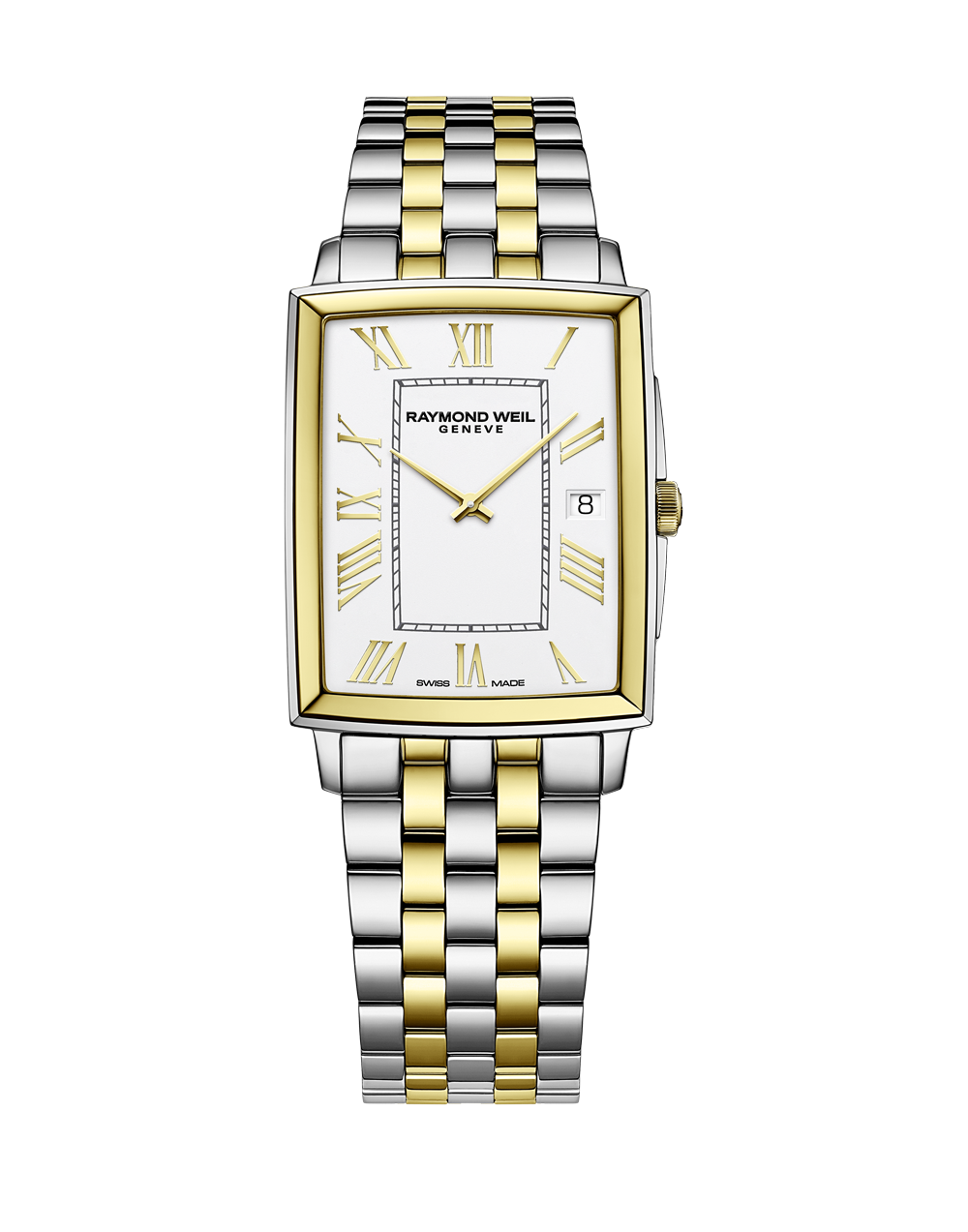 Raymond Weil 37mm Toccata Rectangle Dial Two Tone Watch Official