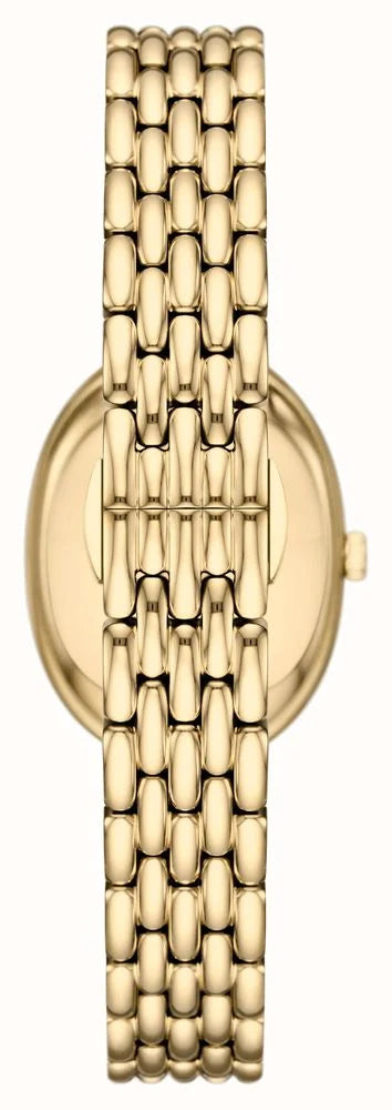 Emporio Armani 26mm Ophelia Champagne Dial Gold Plated Link Watch