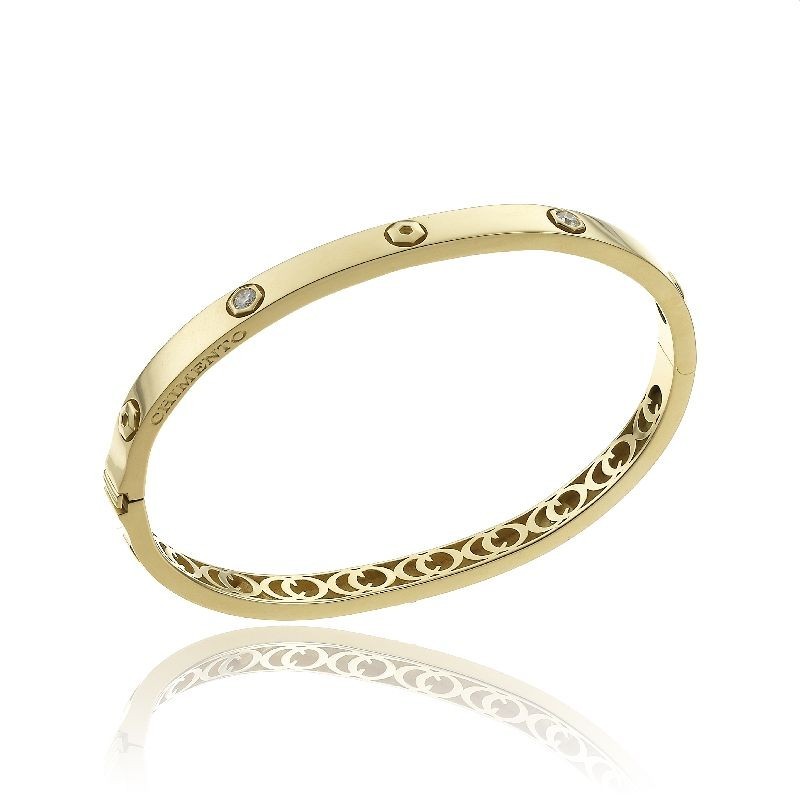 Chimento Armillas 18ct Yellow Gold & Diamond Bangle