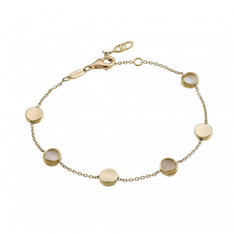Chimento Armillas Glow 18ct Yellow Gold Disc Chain Bracelet