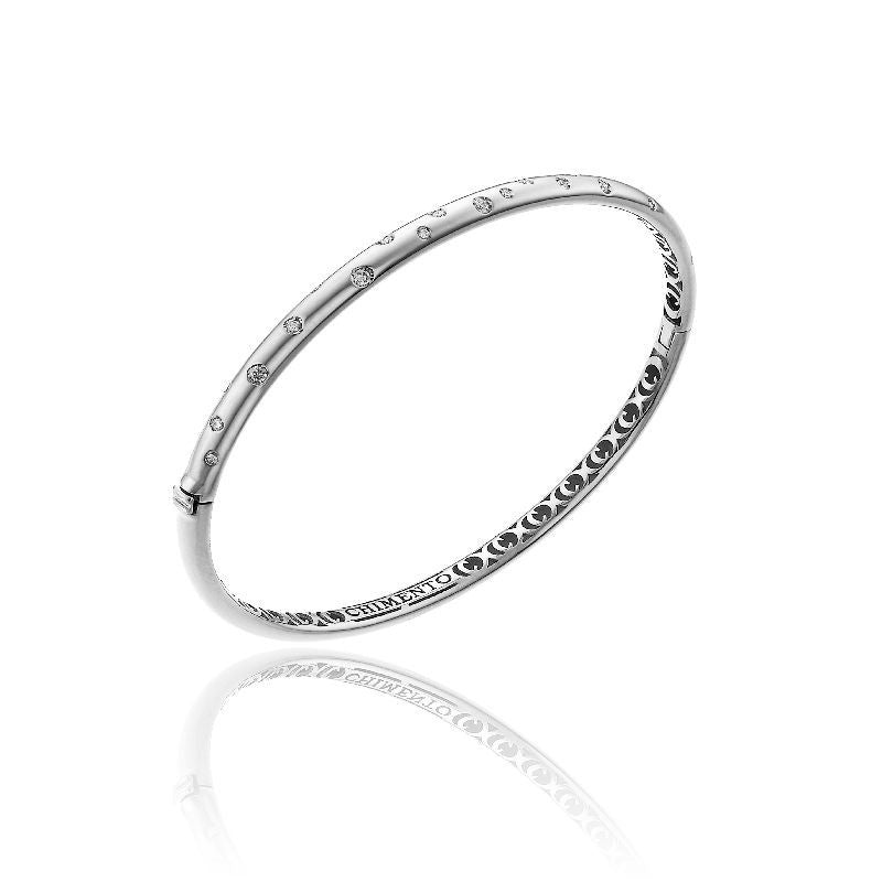 Chimento Forever Brio 18ct White Gold & Diamond Bangle