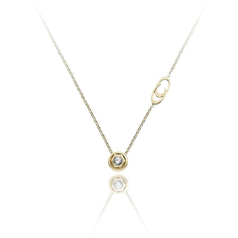 Chimento Armillas Be Mine 18ct Yellow Gold Diamond Necklace