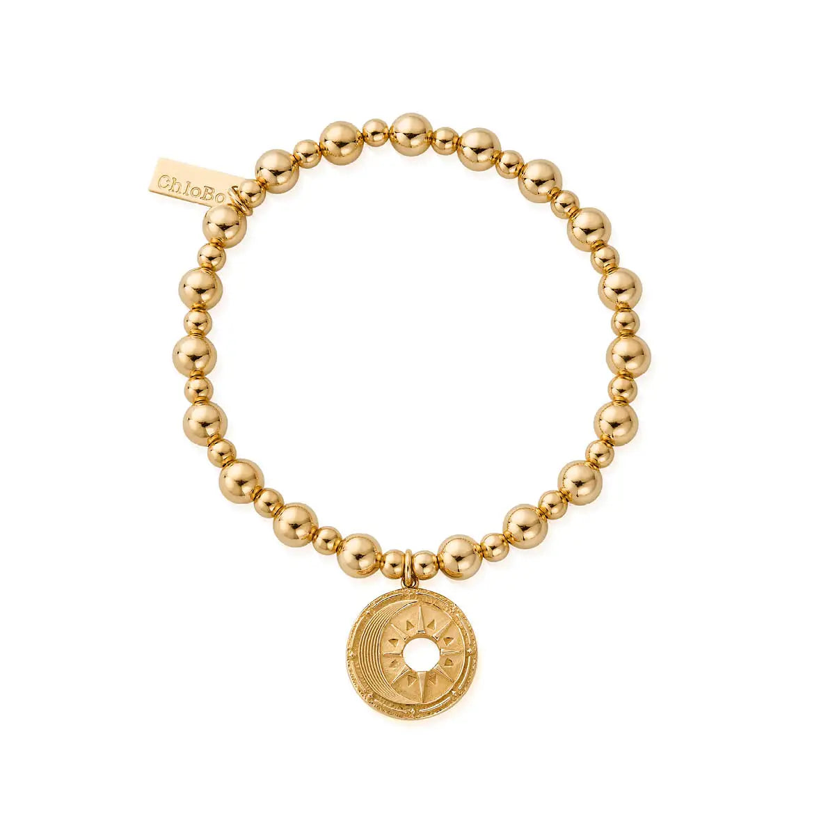 ChloBo 18ct Gold Plated Mini Ball Midnight Bracelet Official Stockists Jack Murphy Jewellers