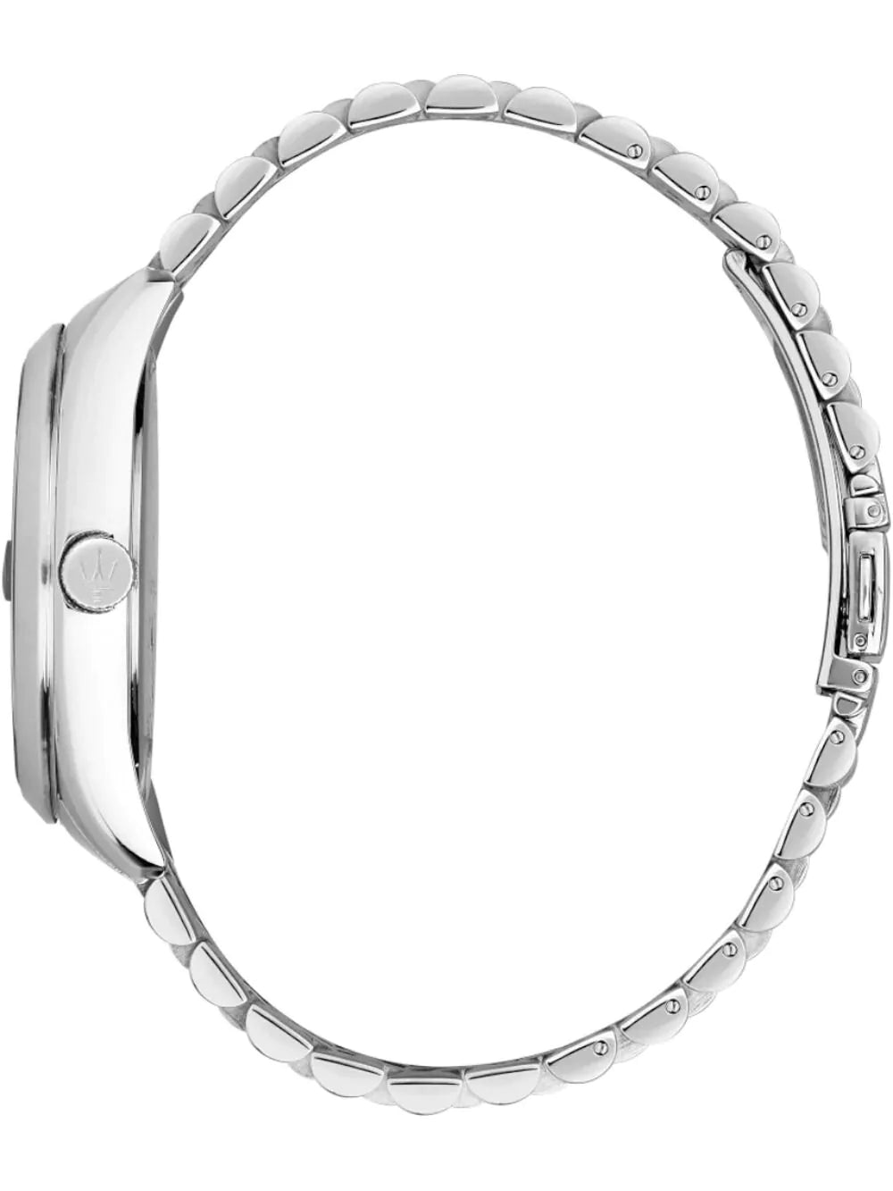 Maserati 43mm Attrazione Blue Dial Date Window Stainless Steel Date Bracelet Watch