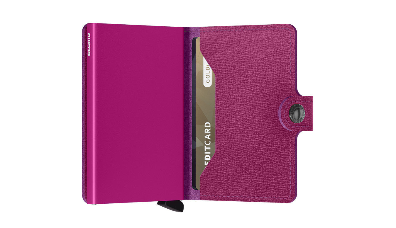 SECRID Fuchsia Crisple Pink Mini Wallet