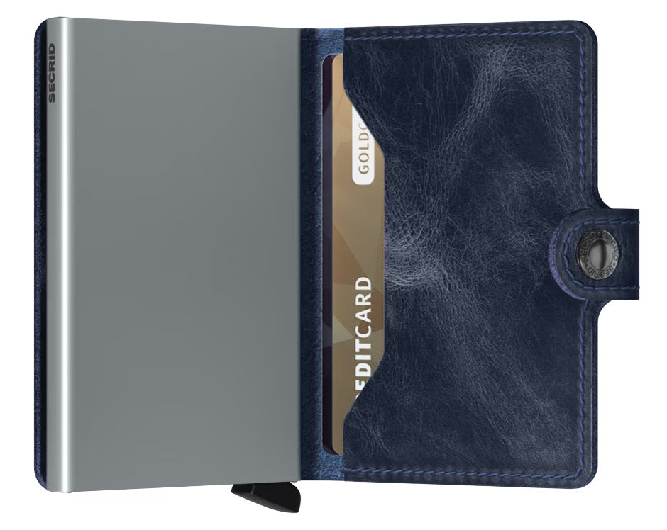 SECRID Blue Vintage Mini Wallet