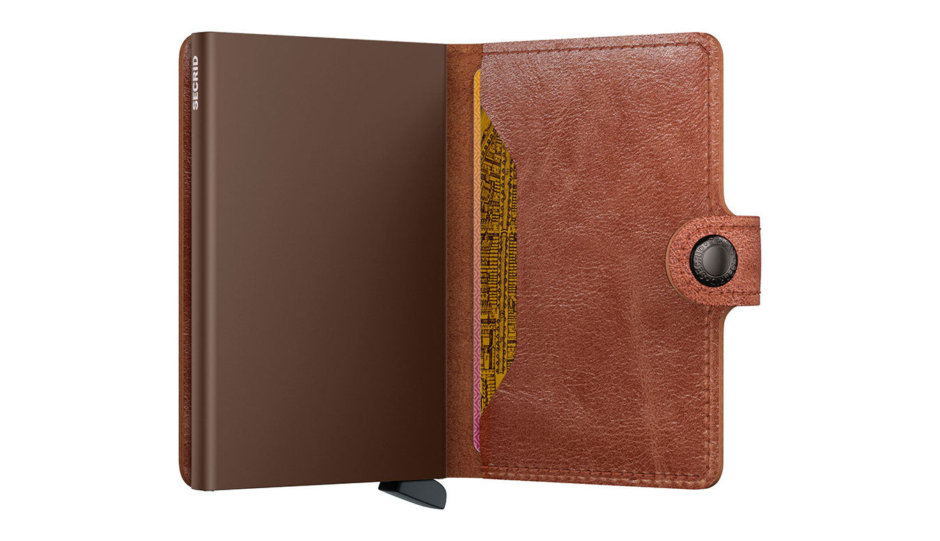 SECRID Cognac Brown Mini Wallet