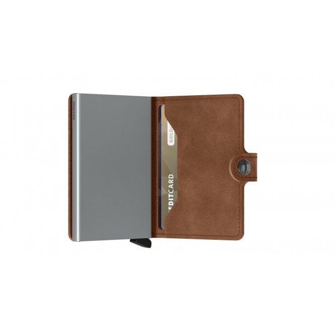 SECRID Vintage Cognac Mini Wallet