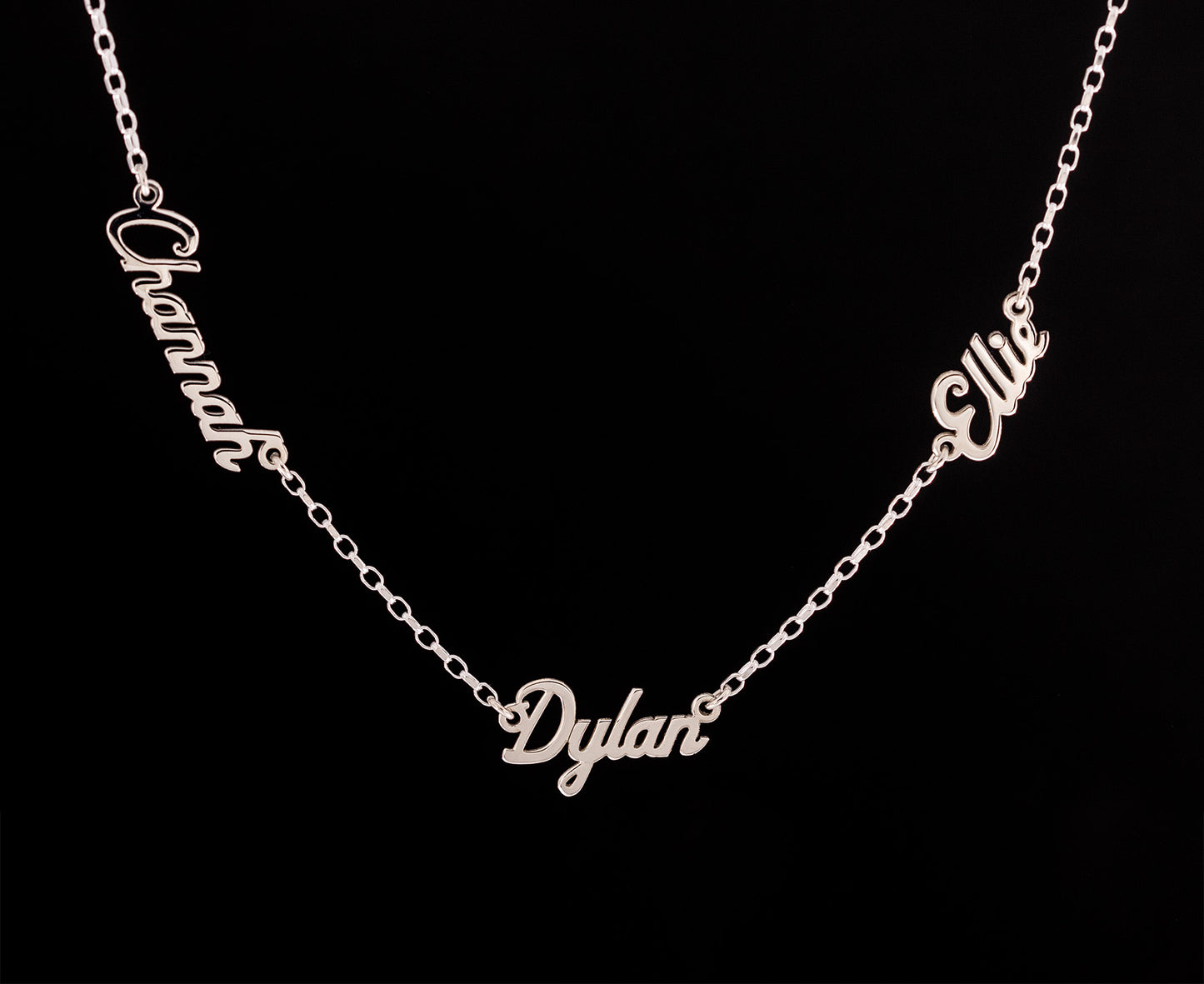 Personalised Name Necklace In Material of Choice | Multiple Names