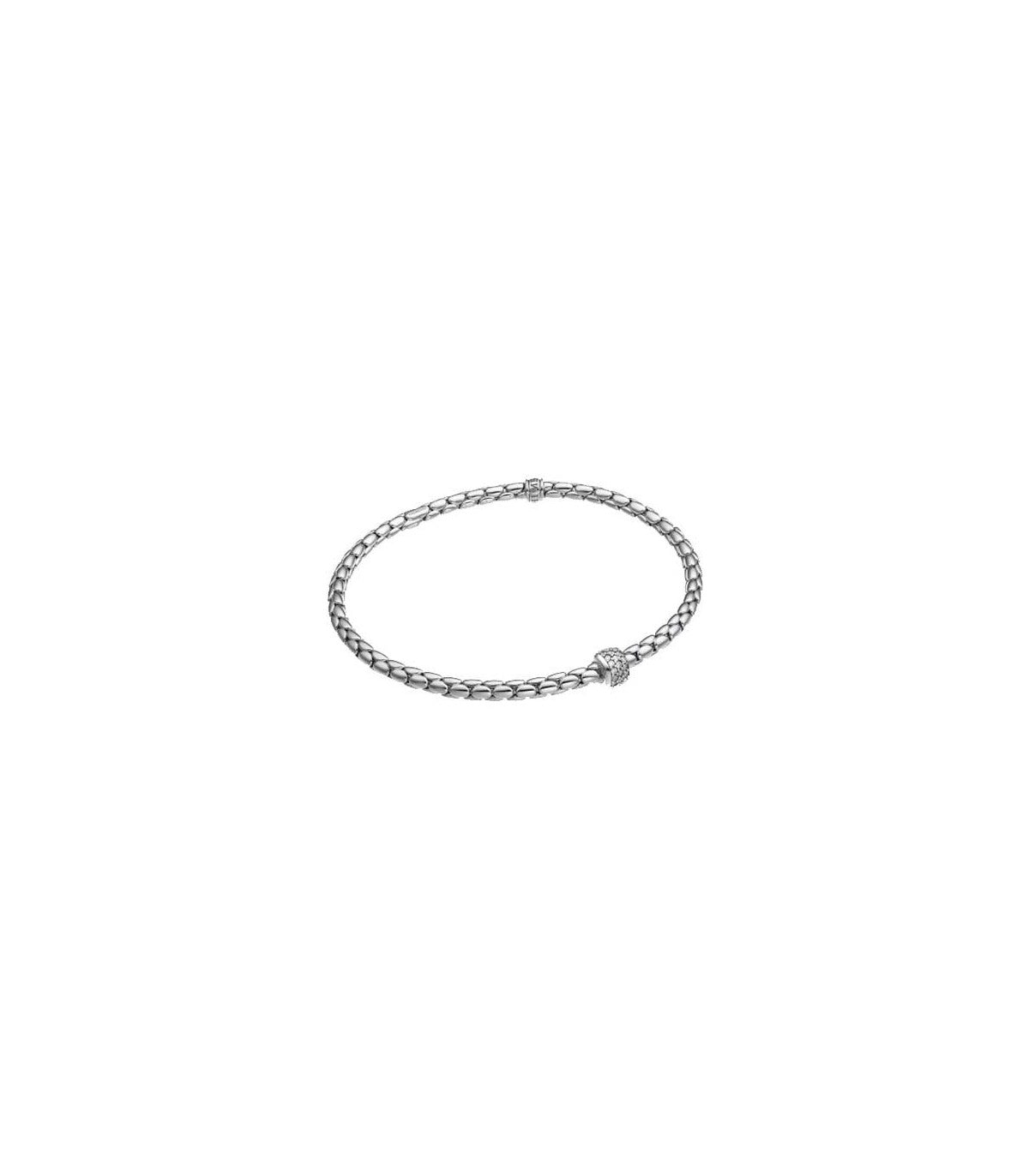 Chimento Stretch Spring 18ct White Gold Diamond 0.23ct Bracelet