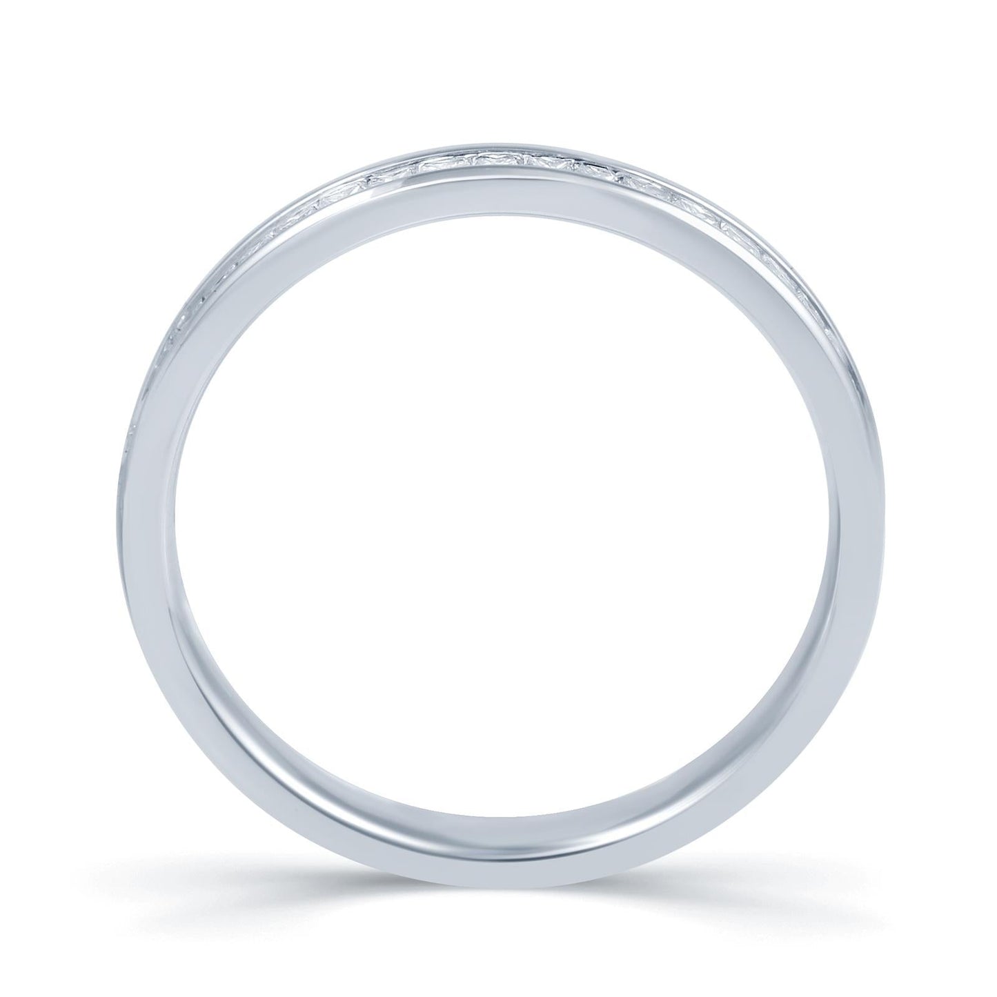 18ct white Gold 0.45ct Offset Claw 3.5mm Diamond Ring