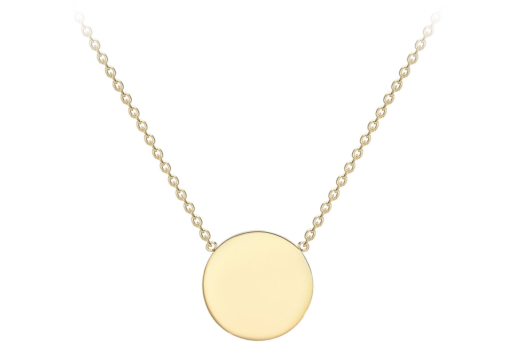 Small sales disk necklace