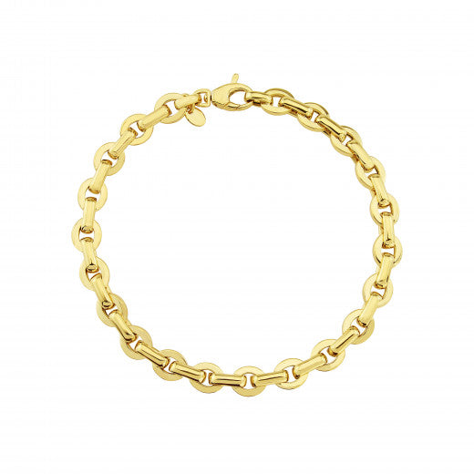 9ct Yellow Gold Oval Link Bracelet