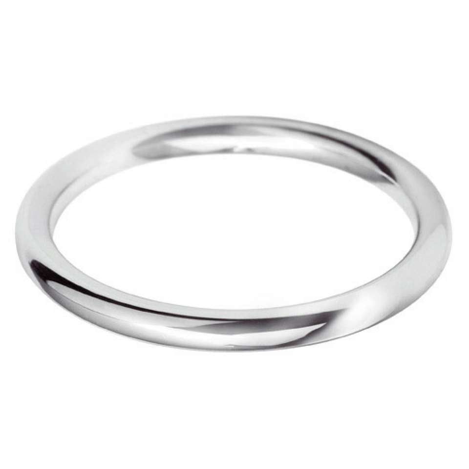 18ct White Gold Classic Court Medium 2mm Wedding Band Wedding