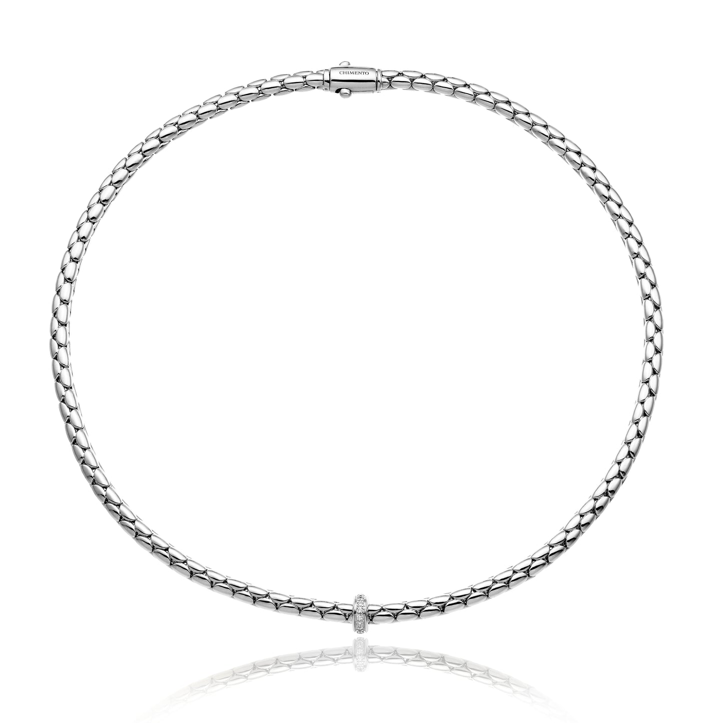 Chimento Stretch 18ct White Gold & Diamond Necklace