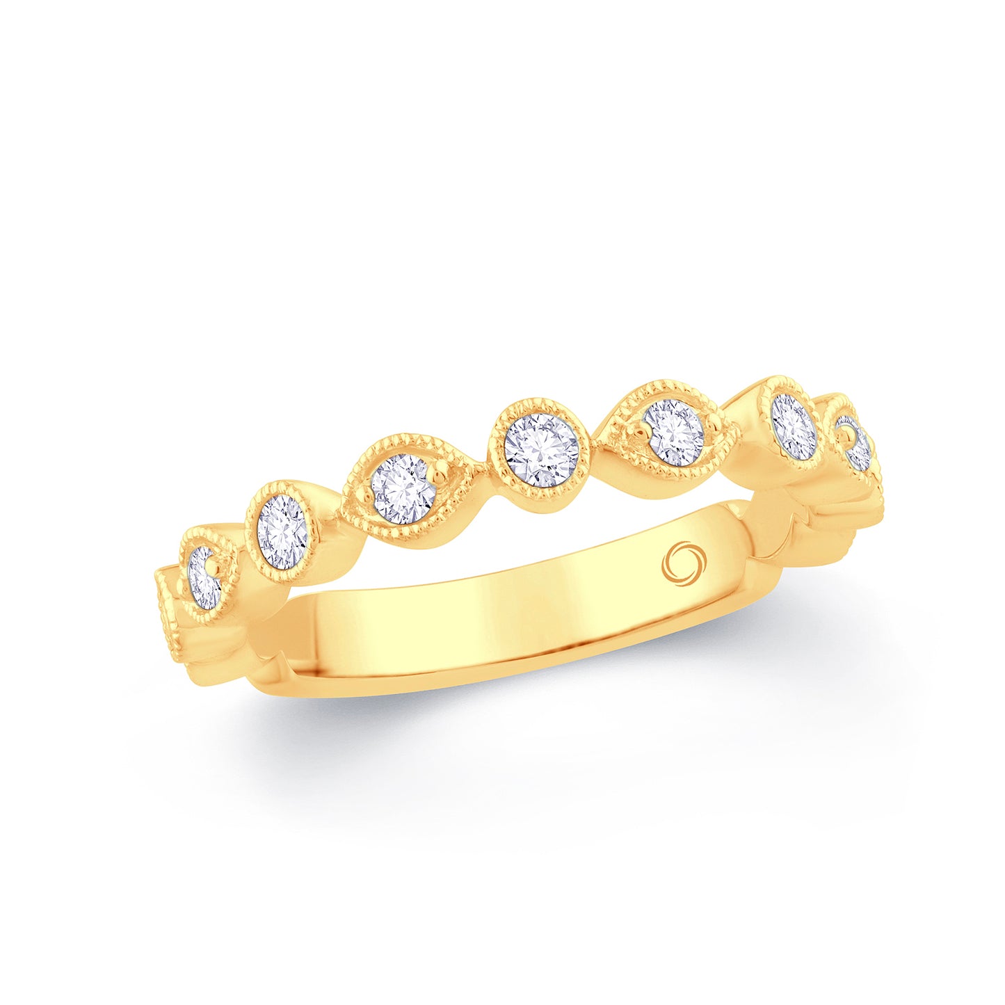 18ct Yellow Gold Marquise & Round Fancy Cut Diamond Ring 0.25ct