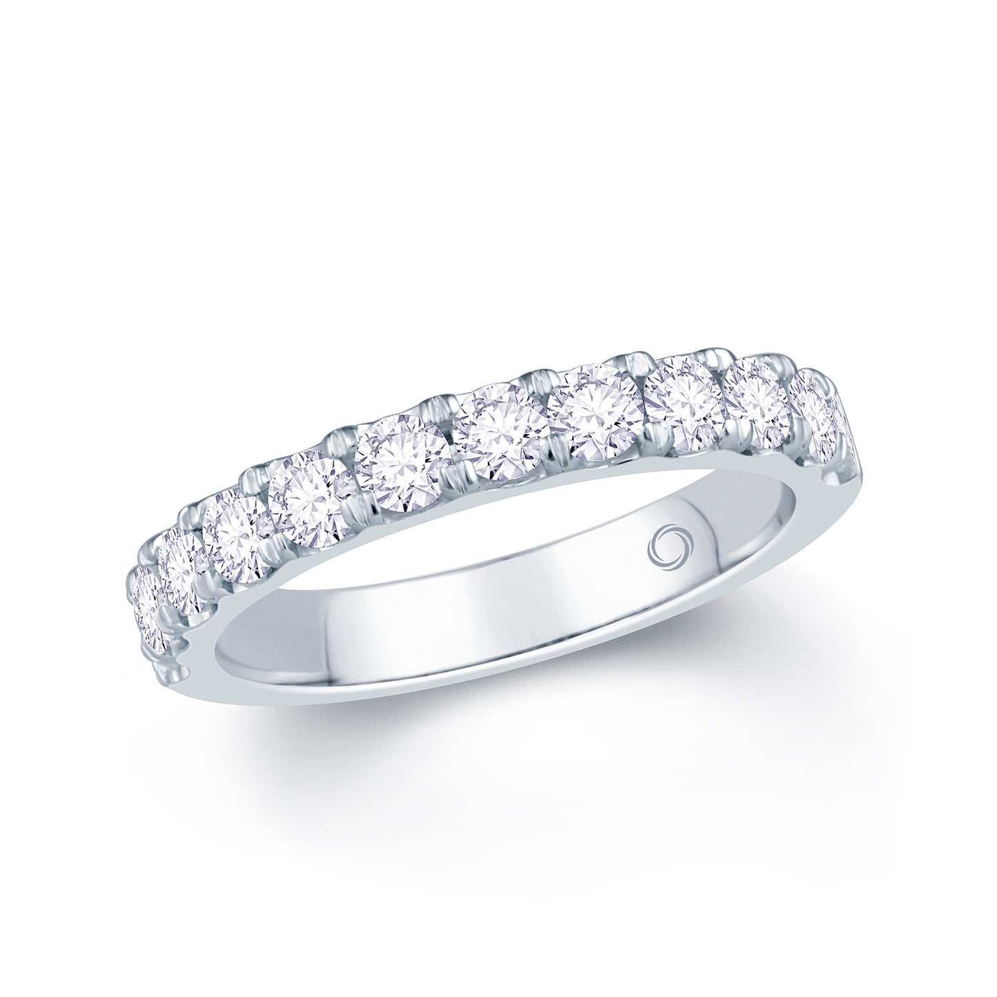 18ct White Gold Round Split Claw Set 3mm Diamond Ring 0.80ct Media 3 of 3