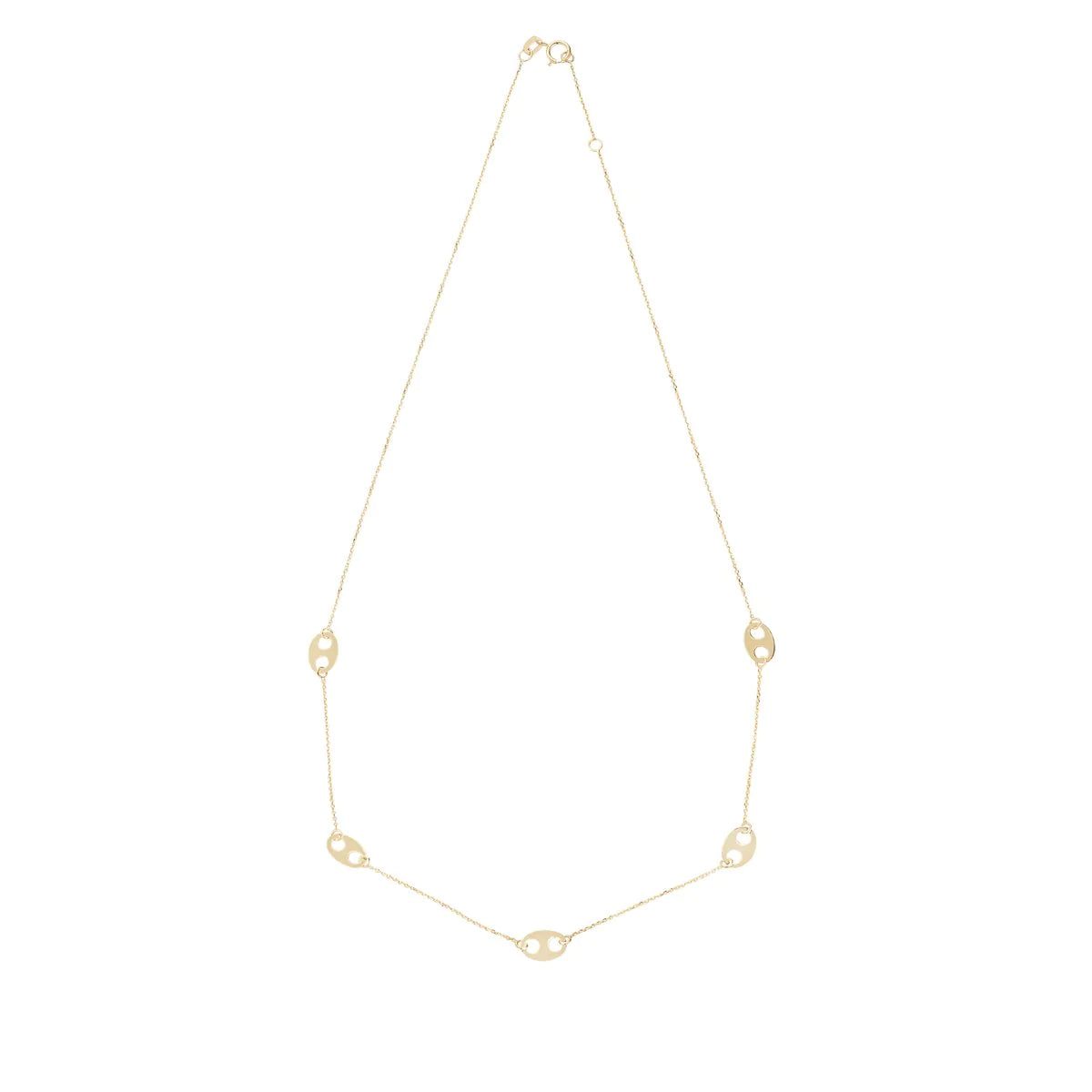 9ct Yellow Gold Oval Link Necklace