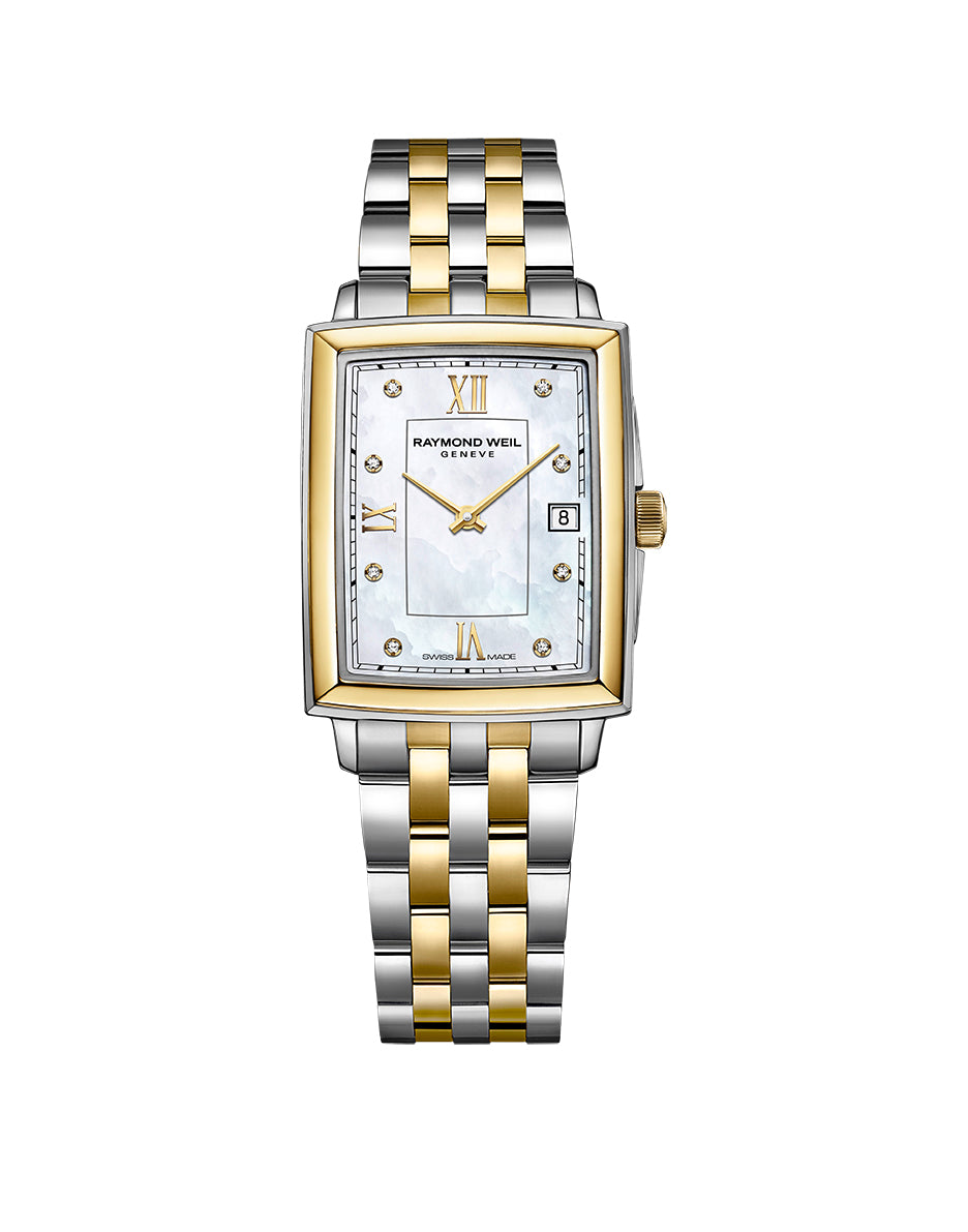 A Picture of Raymond Weil 35mm Toccata Mother of Pearl Two Toned Diamond Dial Watch