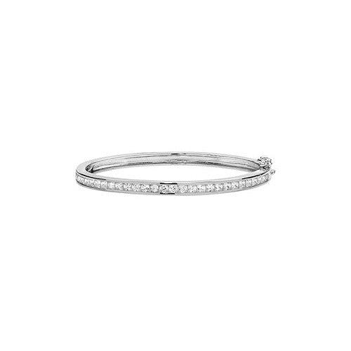 Sterling Silver Children's Chanel set CZ Bangle
