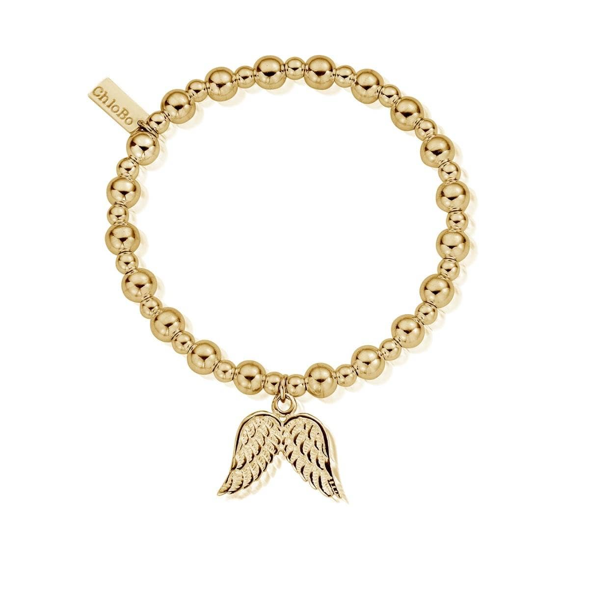 A image of the product ChloBo Yellow Gold Plated Twisted Disc Bracelet