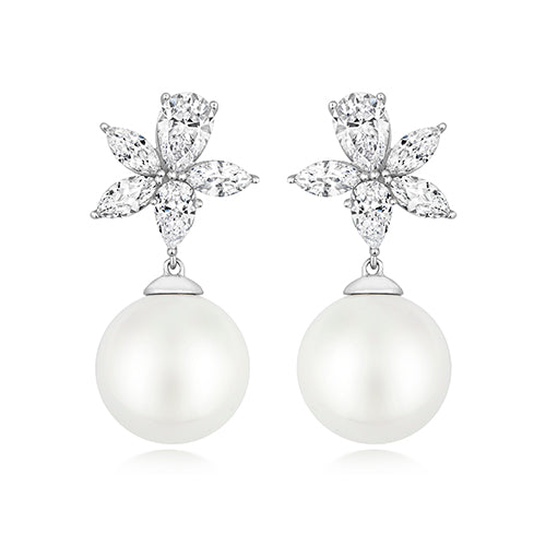 Sterling Silver Pearl Drop Earrings