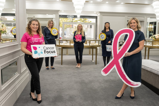 Glitter PINK Partners with Cancer Focus NI | Jack Murphy Jewellers