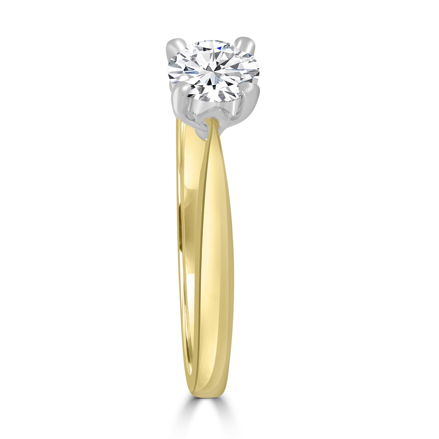 18ct Yellow Gold Round Brilliant Solitaire Ring, 0.45ct