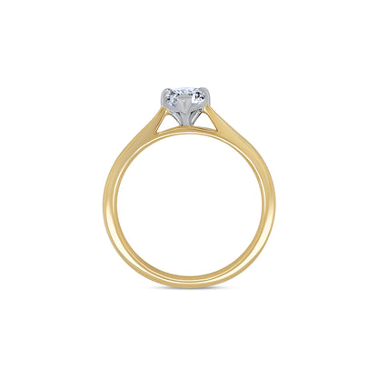 18ct Yellow Gold Solitaire Marquise Diamond Ring, 0.70ct