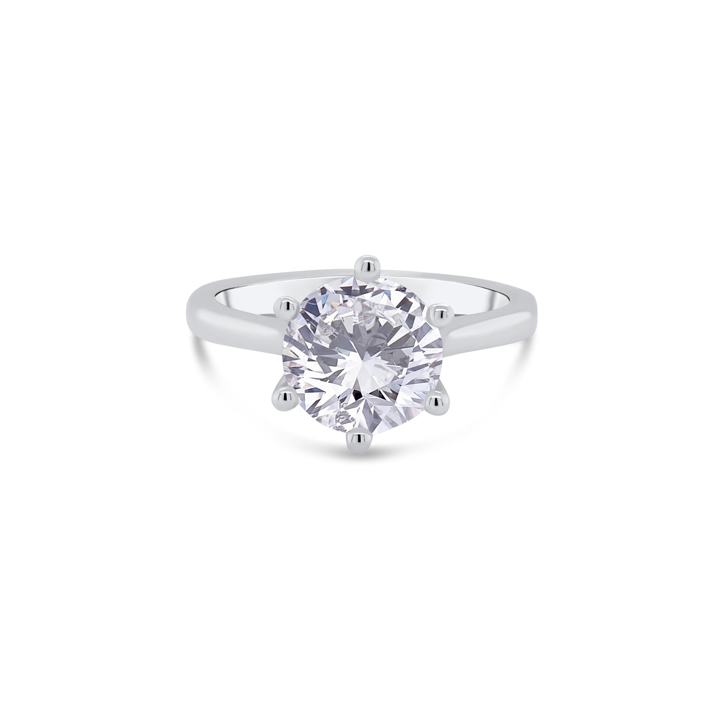 Laboratory Grown, Brilliant Round Solitaire Diamond, Platinum Band, 2.12ct