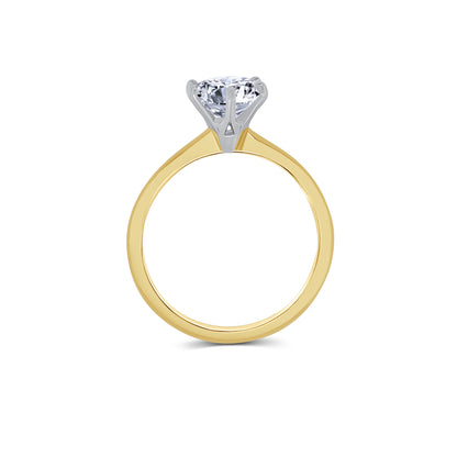 Laboratory Grown, Brilliant Round Solitaire Diamond,  18ct Yellow Gold Band, 1.50ct
