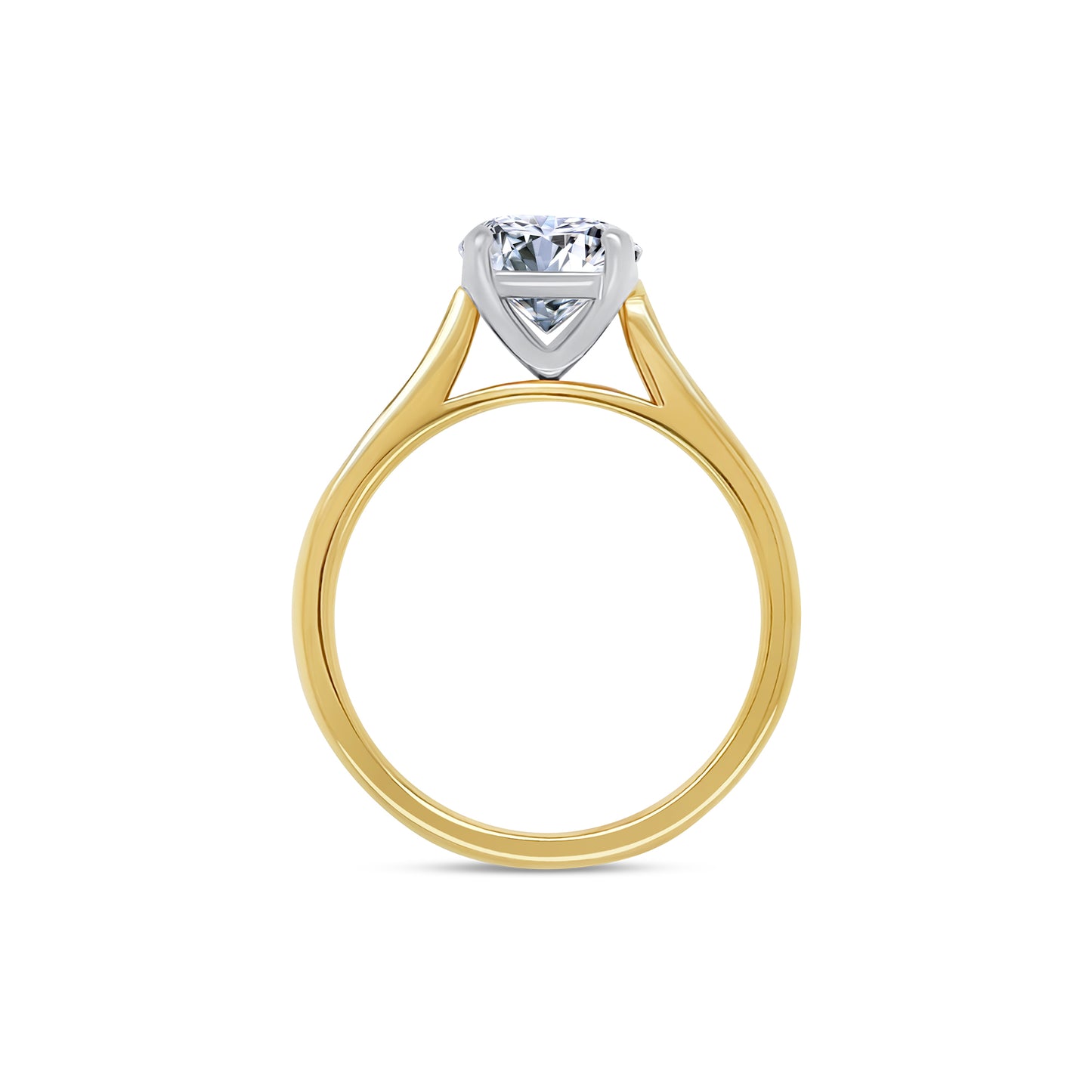 Laboratory Grown, Brilliant Round & Hidden Halo Diamonds, 18ct Yellow Gold Band, 1.63ct